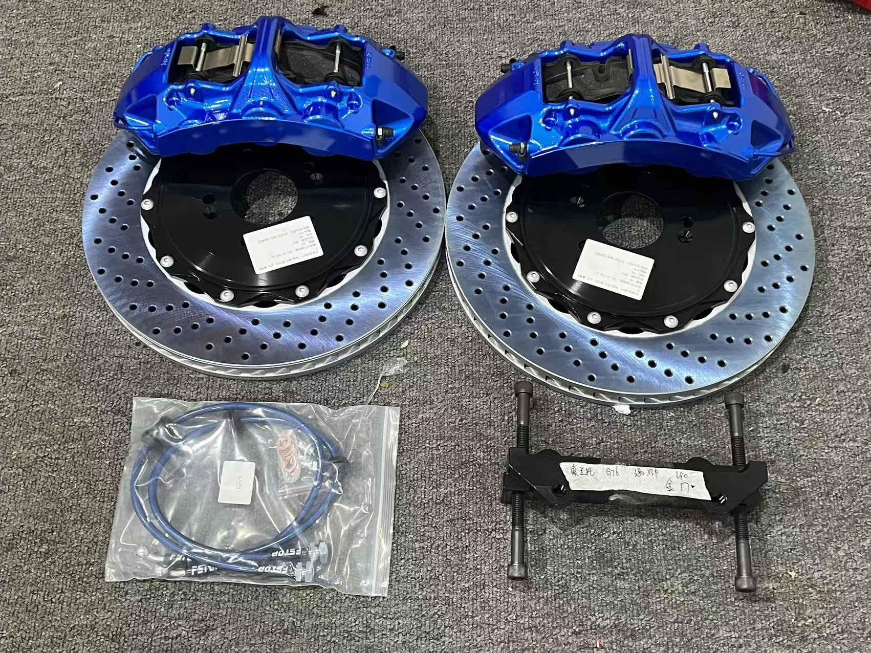 6 Pistons Big Brake Kit for 2019 FK8 10th Gen 20inch Front GT6 with 380mm Rotor Pad