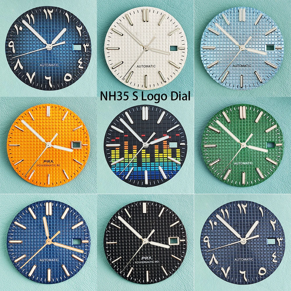 

Циферблат 31,8 мм, светящийся в темноте зеленый, подходит для часов Royal Oak с механизмом NH35, NH36, 4R7S, аксессуары для часов, индивидуальный дизайн.