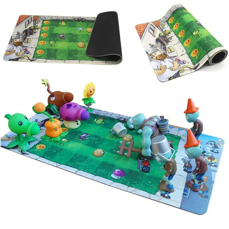 

Plants vs Zombie 30x60cm Video Gaming Mouse Pad Battle Map Anime Computer Desk Keyboard Pad Fun Games For Kids Christmas Gift