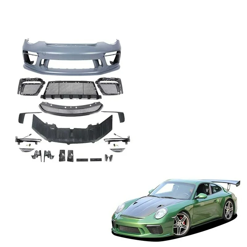 

Top-Selling FORPorsche 997 991.2 GT3-Style Polypropylene Plastic Front Bumper Body Kit Exterior Modification Part