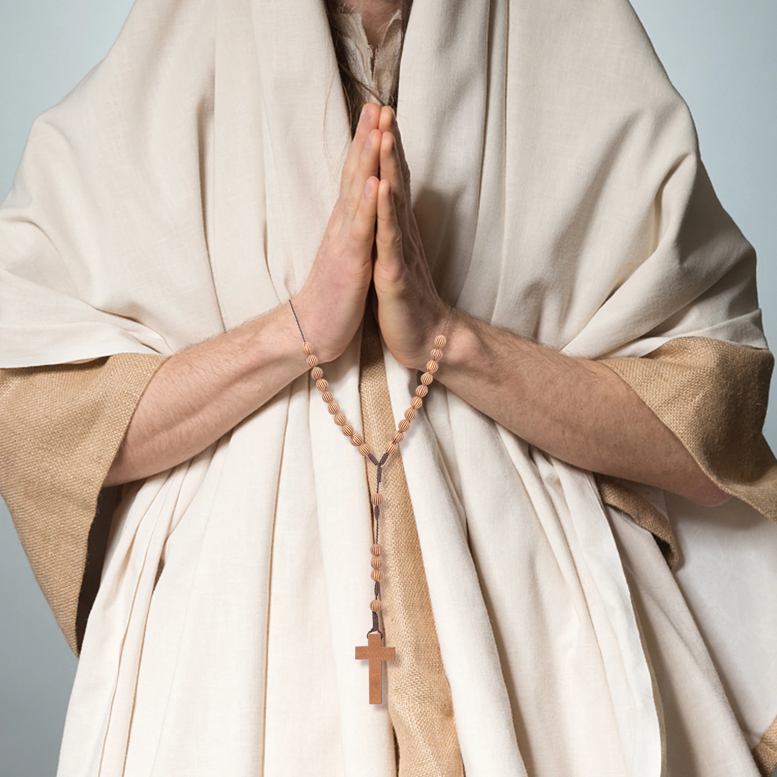 

2 шт. винтажные четки, ожерелья с тыквенным крестом, четки ручной работы для подарка, элегантный стиль, ожерелья с крестом