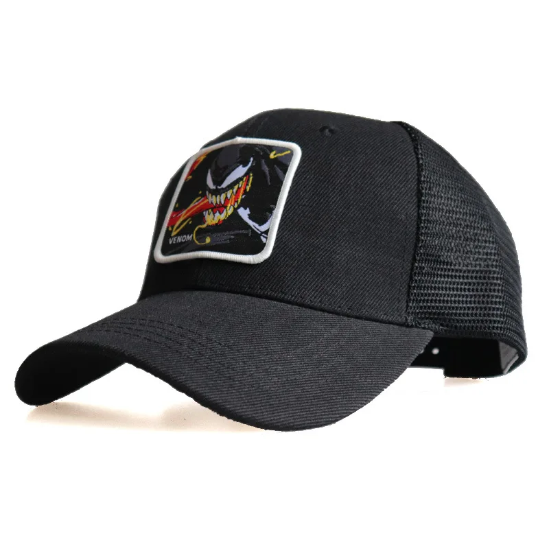 Cartoon New Anime Iron Man Venom Spiderman Duck Snapback Kids Cotton Baseball Cap Adult Men Women Hip Hop Dad Mesh Trucker Hats