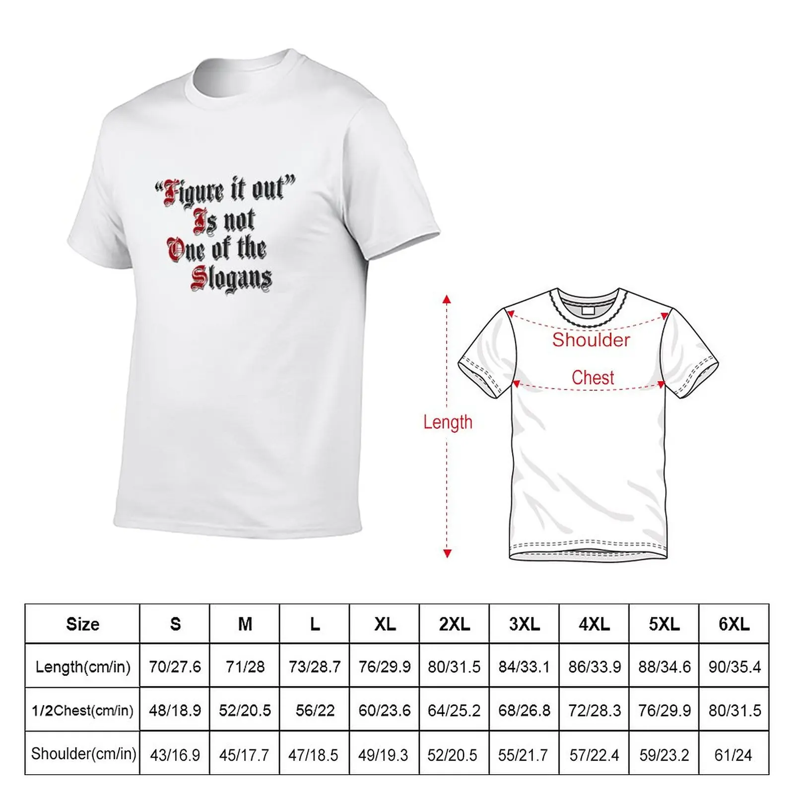 New Figure It Out 12 Step Slogan T-Shirt sweat shirt anime oversized t shirt plain t-shirt t shirt men