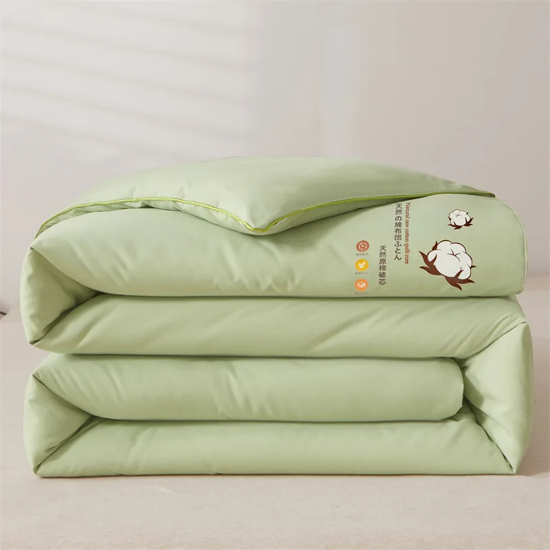 New Washed Cotton Xinjiang Cotton Quilt Autumn Winter Thickened Dormitory Warm Wholesale Winter Quilt Thickening Comforter Quilt