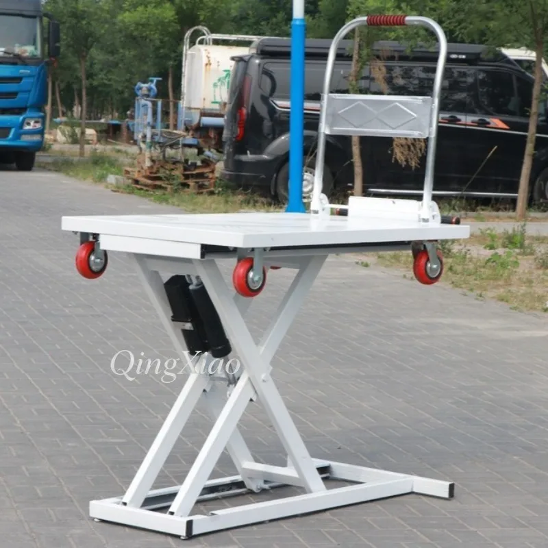 Compact Vehicle Attached Hydraulic Lifting Platform Multifunctional Cart Factory Warehouse Light Cargo Lifting Handling Demands