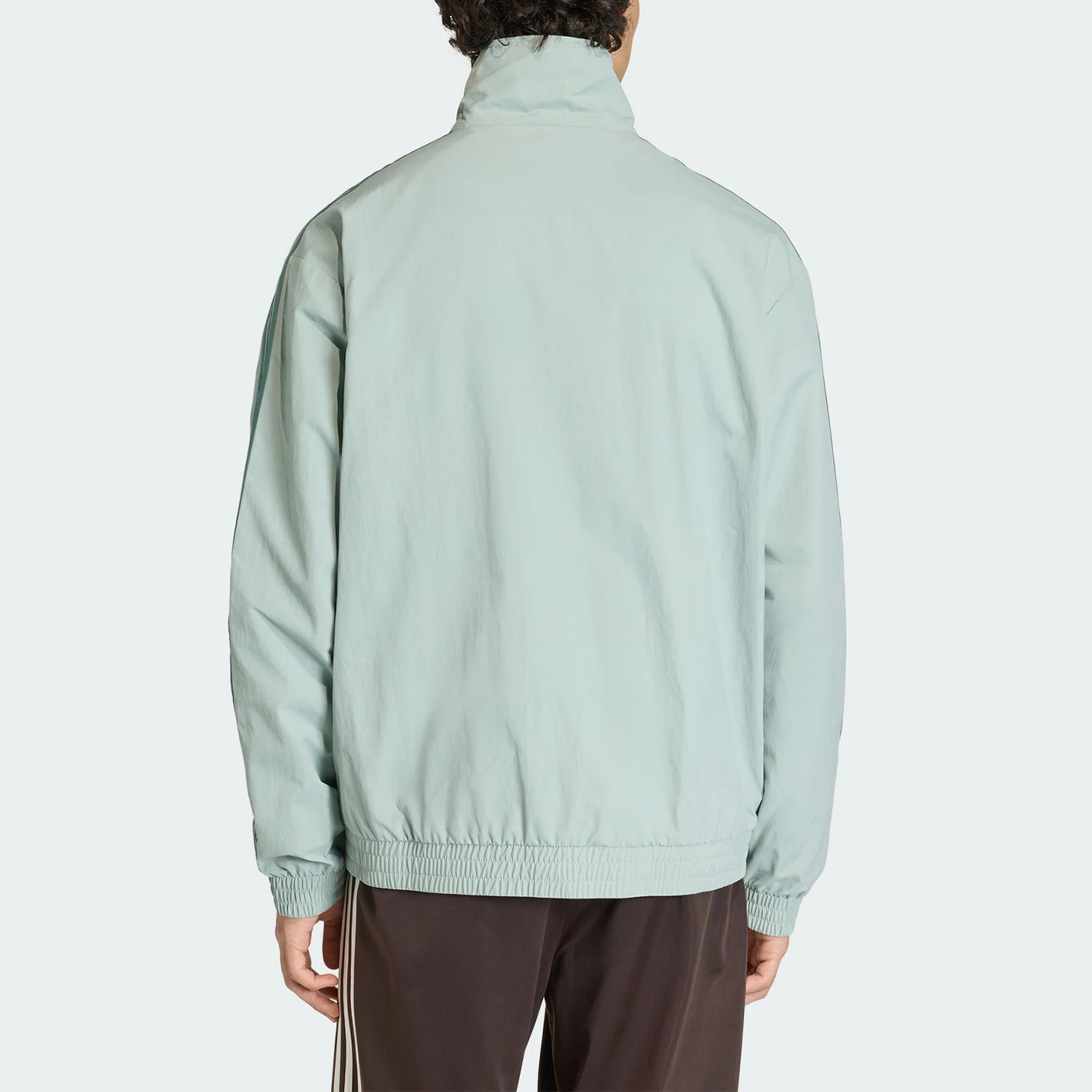 Adidas genuine clover men's stand up collar daily knitted sports jacket KQ9496