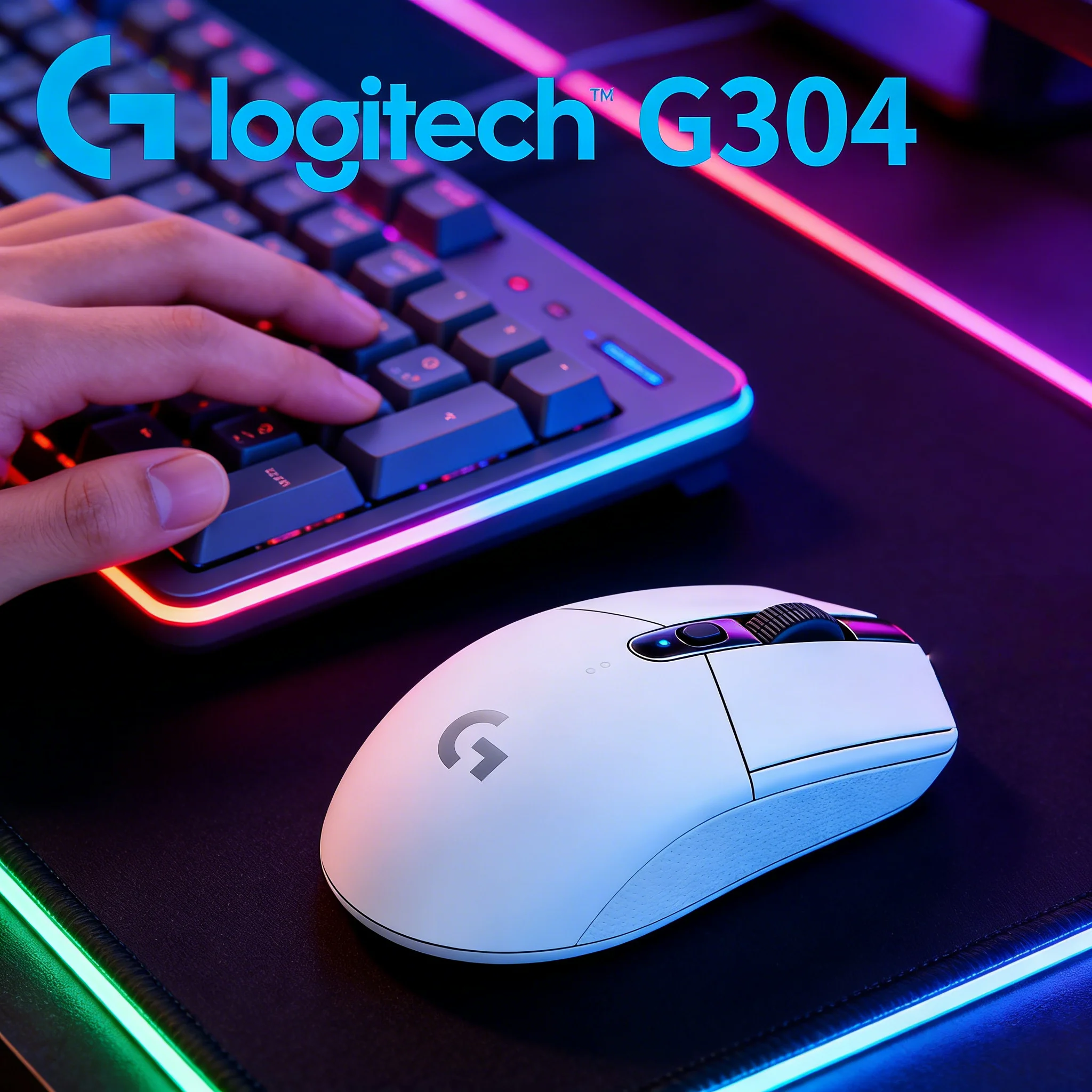 

Беспроводная игровая мышь Logitech G304, 12000 точек на дюйм, сенсор HERO, технология LIGHTSPEED, низкая задержка, для ПК, ноутбуков, студентов, домашнего использования, для геймеров