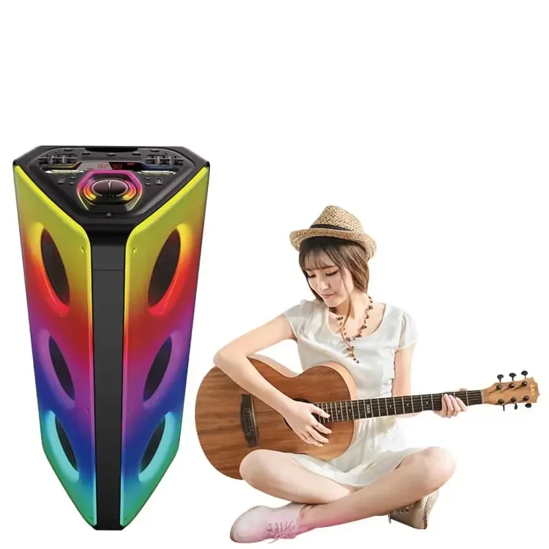 2023 New Smart Speaker with Touch Screen Trolley Speaker 12inch for Blue Tooth Portable Wireless Party Speaker Karaoke