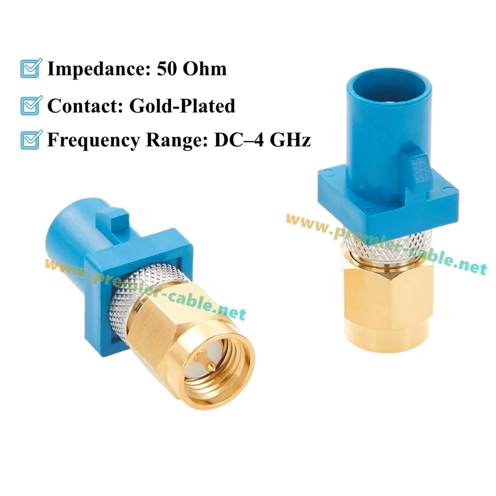 FAKRA Z Stecker auf SMA Stecker Adapter 50 Ohm Automotive RF Koaxial-Fahrzeugantennenanschluss für GPS GNSS 4G LTE Telematik Satellit – Detail 4