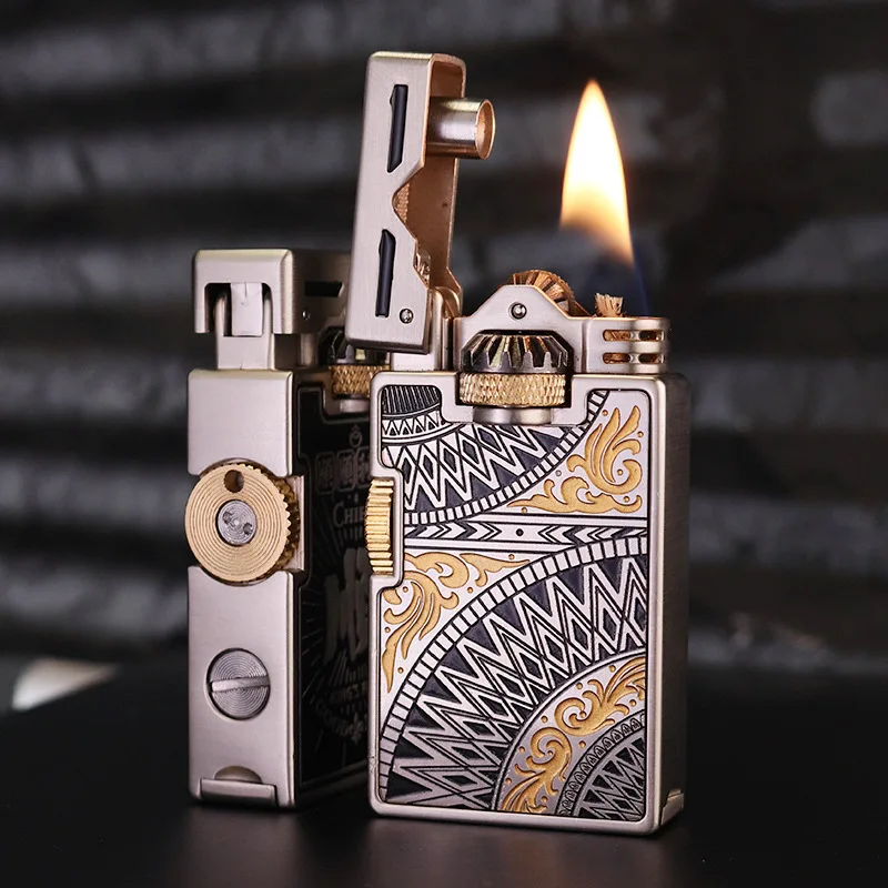 

New Rotating Stress Relief Creative Lighter Unique Windproof Durable Mandala