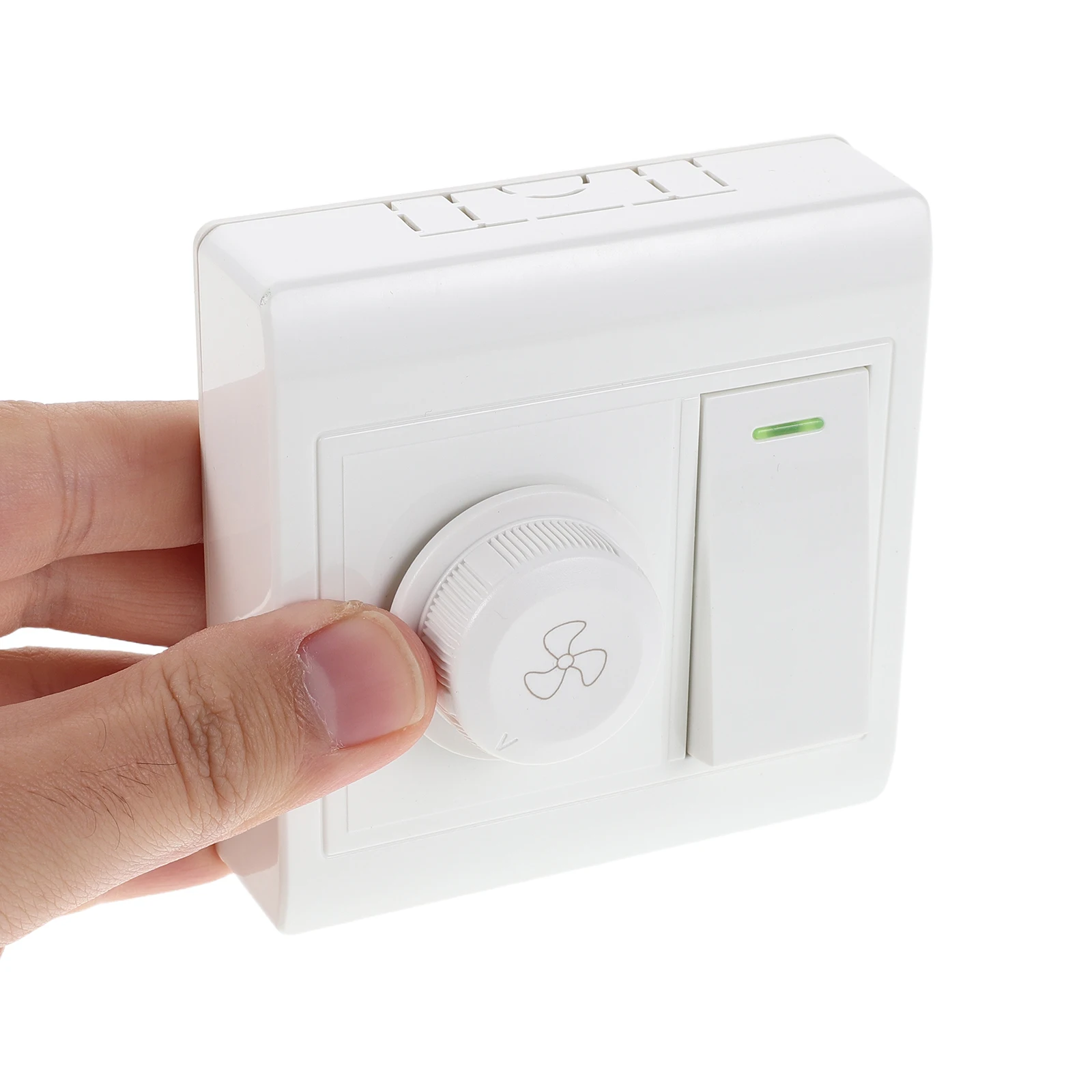 

Ceiling Fan Light Switch Wall Plate Dual Control Rotary Knob Dimmer For Fan Speed Lighting Universal Controller Panel