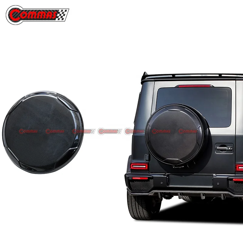 Good Quality Dry Carbon Fiber Upgrade TC Style Spare Tire Cover for Mercedes Bens G Class W464 Rear Wheel Tire Covers