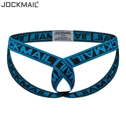 JOCKMAIL Cockstraps Men's Underwear Sexy Briefs Thong Jockstrap Pouch Cuecas Man Panties Thongs Underpants Gay Slip Homme Srting