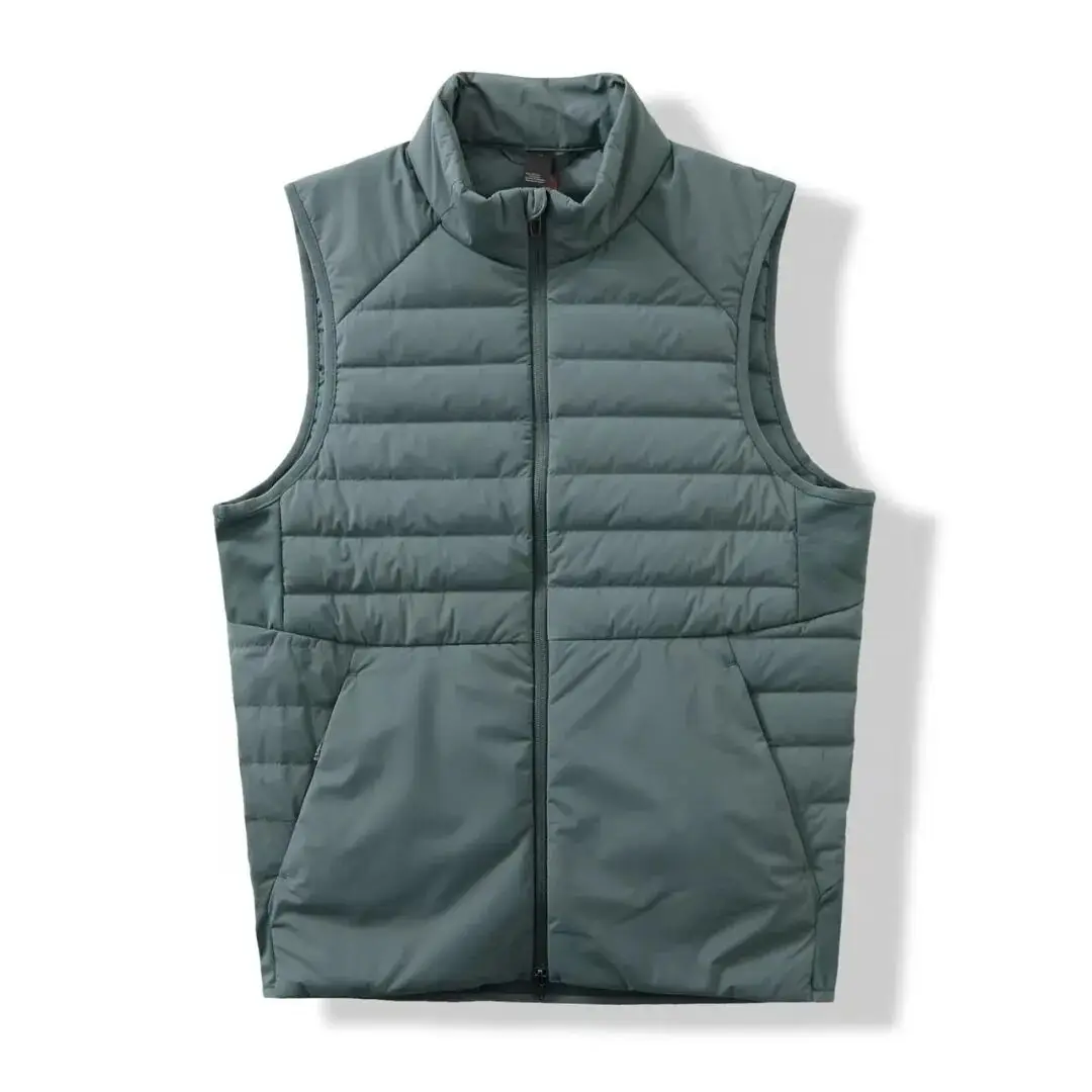 ex extérieur coupe-vent chaud col montant vers le bas gilet U remplacement résistant à l'usure imperméable Nylon Fce doublé fermeture éclair décor...