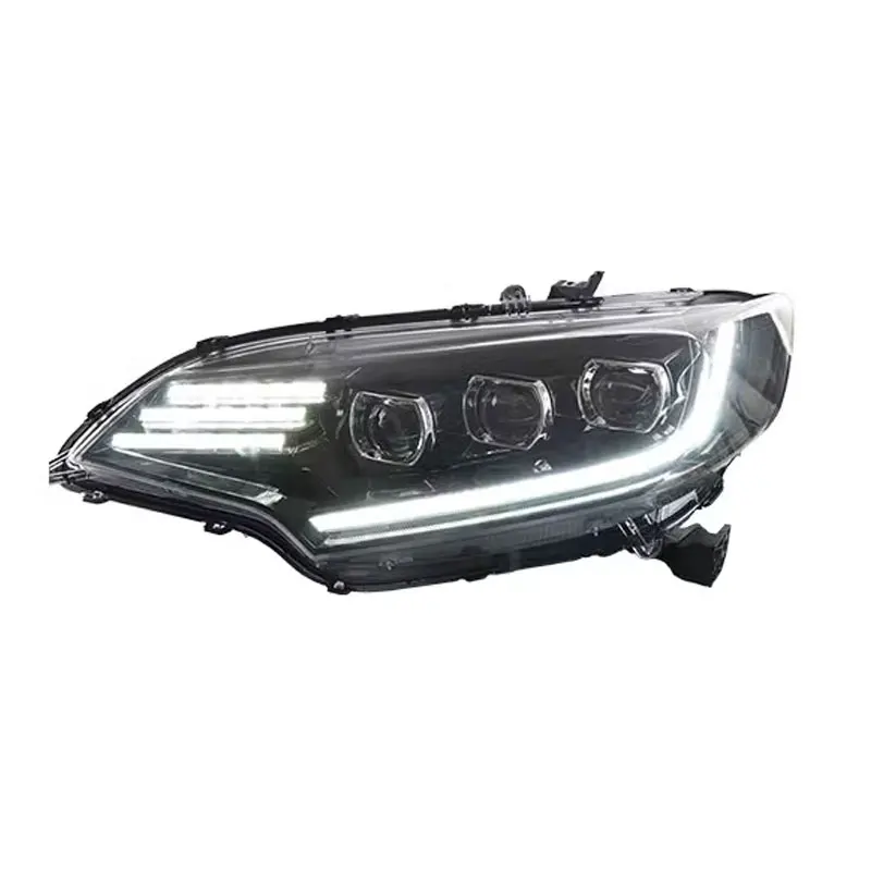 Car Front Headlight For Honda Jazz Fit GK5 2014-2020 LED HeadLamp Styling Dynamic Turn Signal Lens Automotive Accessories