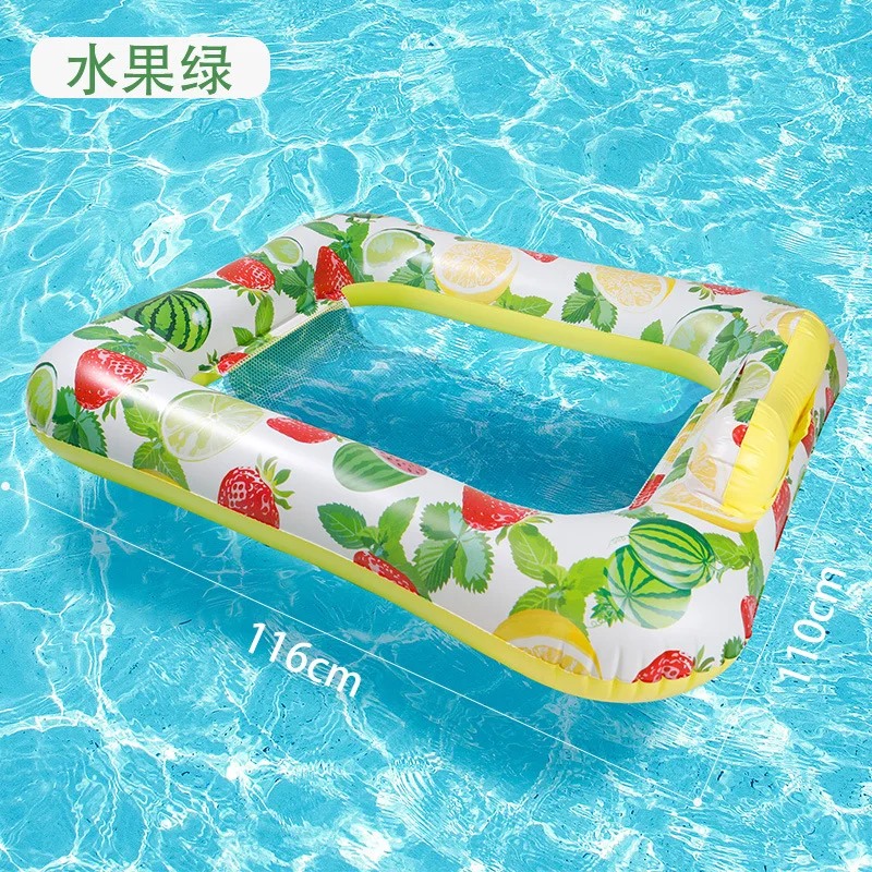 Zattere per piscina Gonfiabili Giochi d'acqua Divertimento in rete di PVC addensata Poltrona galleggiante Piscina Mare Spiaggia Estate Sollievo dal calore