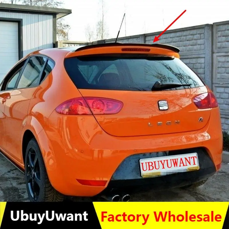 For Seat LEON 2000-2020 3Door/5Doors For 1P MK2 5F Car Tail Wing Decoration ABS Hatchback Spoiler Car Lip Spoiler