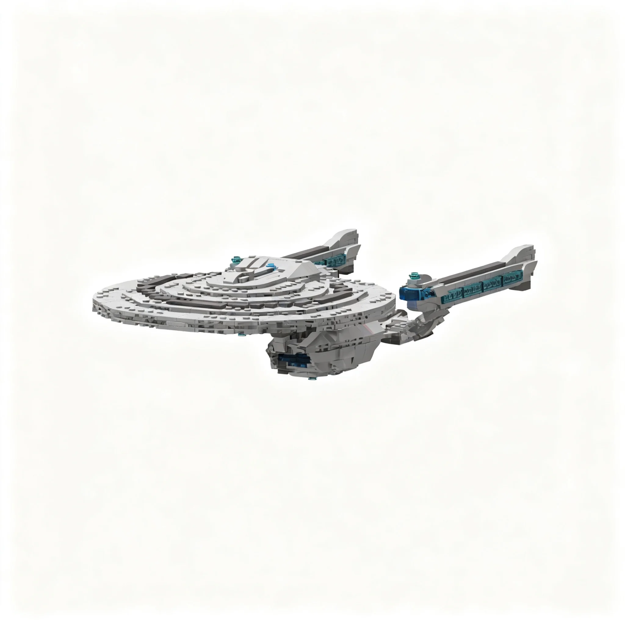 958pcs MOC Kelvin Timeline Ambassador-Class Starship Space Model Building Blocks Collection Education Craft 3D DIY Creative