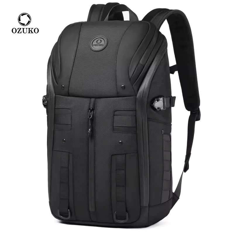 

OZUKO Men's Backpack Large Capacity Waterproof Travel Backpack Business Multi functional Laptop Bag Fashion Sports Backpack