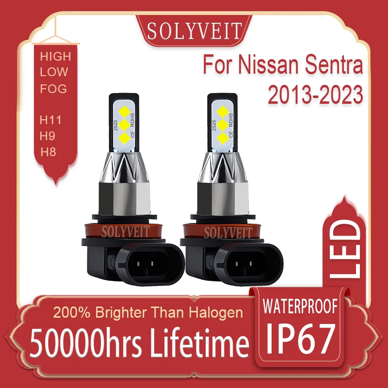

Long-Lasting Clearer Illumination H11 H8 H9 LED Headlight foglamp For Nissan Sentra 2013 2014 2015 2016 2017 2018 2019 2020-2023