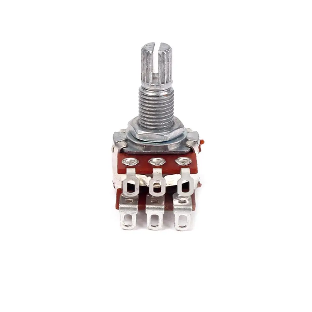 

B500K Dual Potentiometer Guitar Volume Audio Split Shaft Electric Taper Mini Push Pull Replacement For Upgrading Tone Control