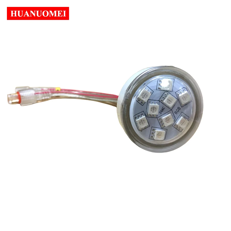 AC24V Automatic 45mm 9LEDs UCS1903 RGB Pixel LED Module Light WS2811 Waterproof Connector Advertising Digital Sign Display Lamp