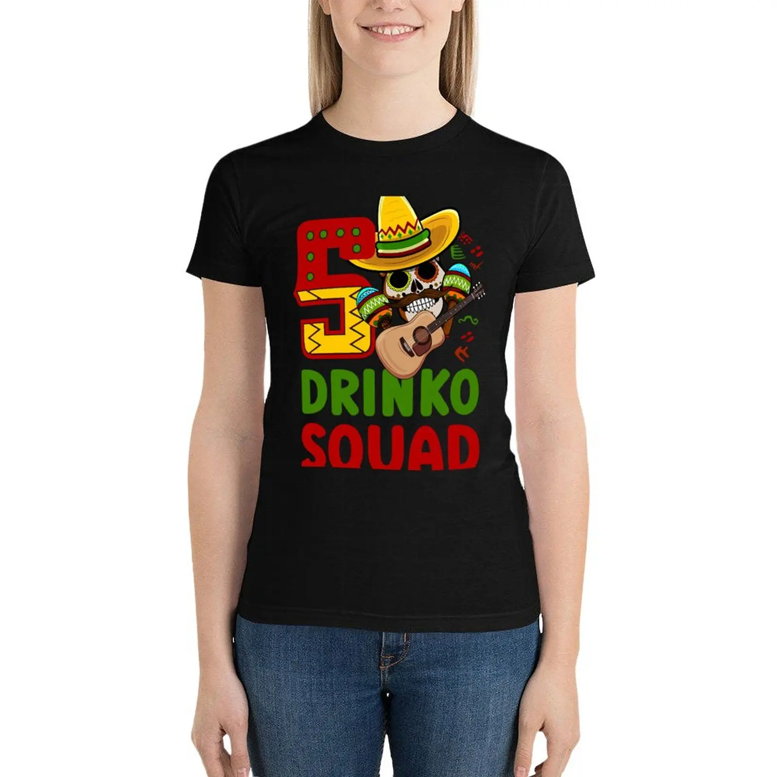 Copycinco Drinko Team-Grappige Mexicaanse 5 De Mayo Fiesta Groep T-Shirt Zomer Tops Oversized Sublieme Witte T-Shirts Voor Vrouwen