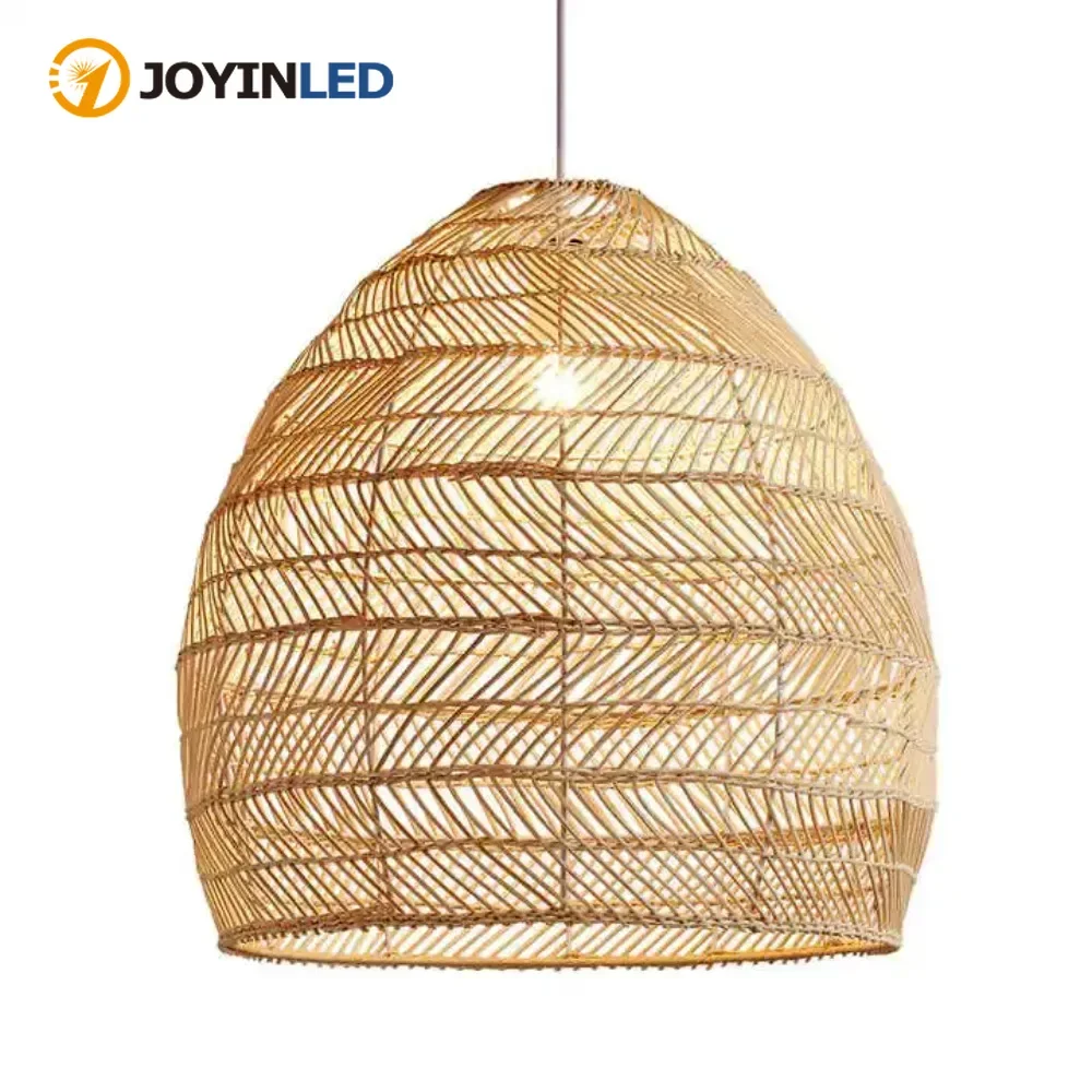 

JOYINLED Rattan Lantern Manufacturer Indoor Decoration Pendant Lamp Wood Rattan Bamboo Design Hanging Lights