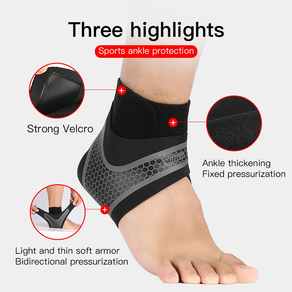 1 Pcs Sports Ankle Support Bandage Ankle Brace Nylon Ankle Compression Support Gym Fitness Basketball Football Running image 4