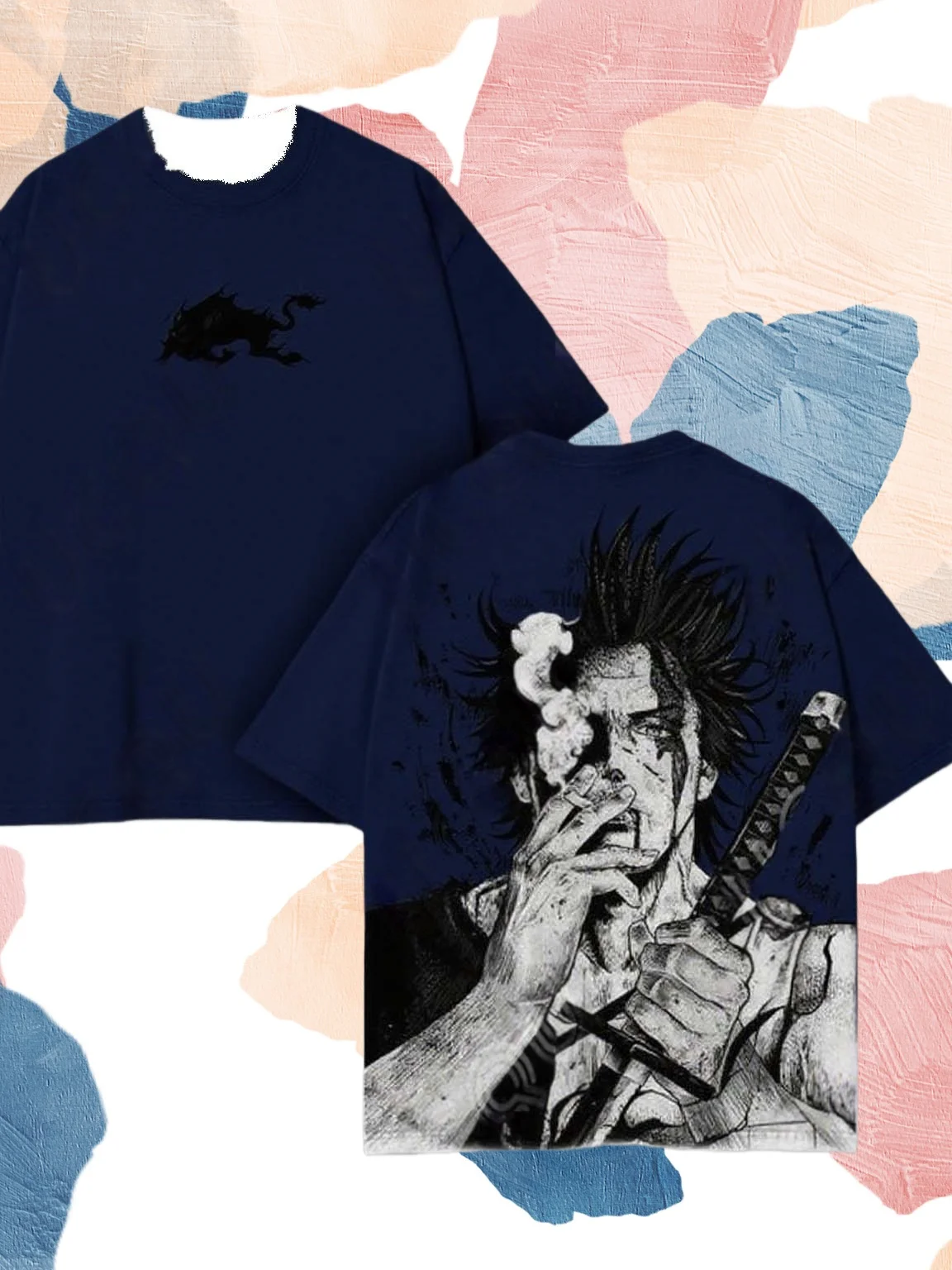 2026 Heißer Yami Sukehiro Graphic Black Clover Manga T-Shirt Neu Oversized für Herren und Damen Lässige Streetwear – Detail 12