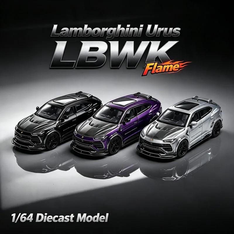 flame-1-64-lamborghini-urus-lbwk-diecast-car-model-alloy-simulation-collection-toy-gift-for-boys-peetyeee