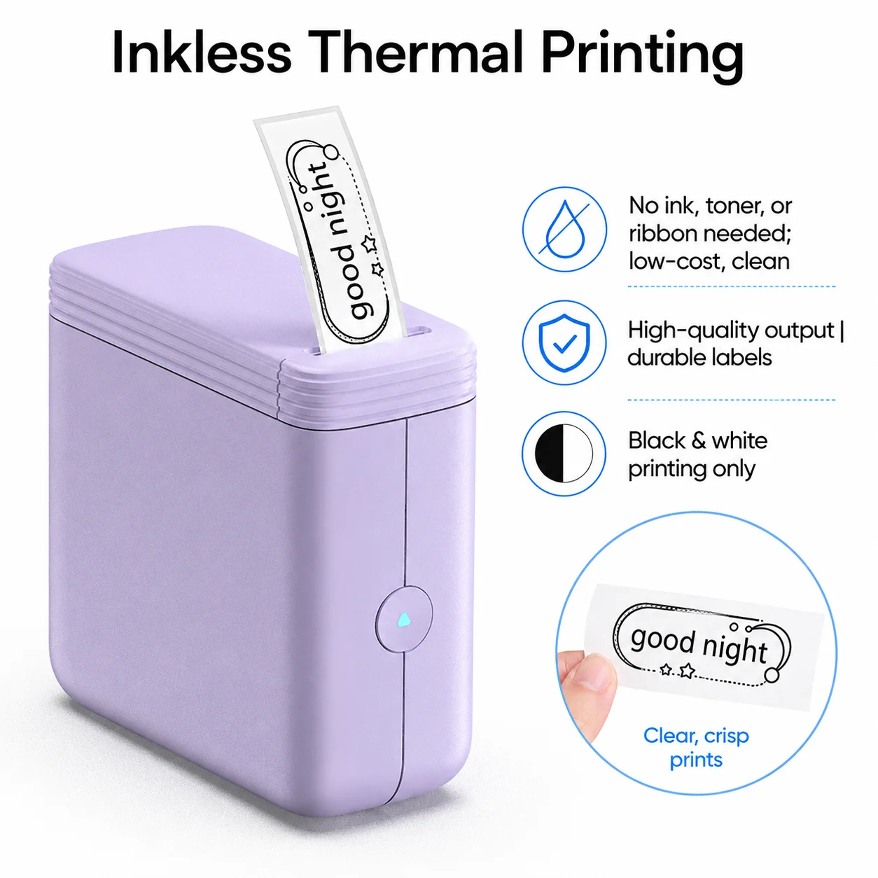 Sticker Label Template - P24 Label Maker with 1 roll