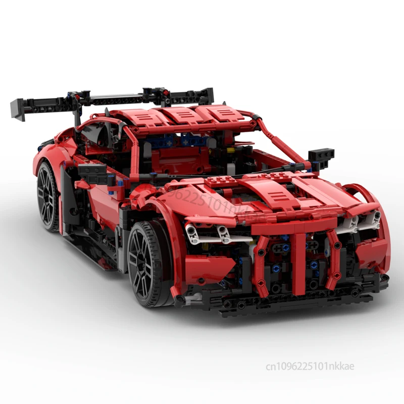 1494Pcs 기술 M4 GT-3 자동차 6 엔진 Supercar 빌딩 블록 모델 스포츠 레이싱 차량 벽돌 DIY 어린이 장난감 생일 선물