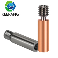 For Elegoo Neptune 4 Bimetal Heatbreak Throat 1.75mm Titanium Alloy Heat Break Copper Plating Tube for Neptune 4 Hotend