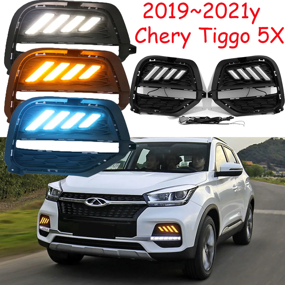 

2019~2021y for Chery Tiggo Tiggo5X daytime light car accessories Tiggo 5X LED DRL headlight for Chery Tiggo5x Tiggo fog light