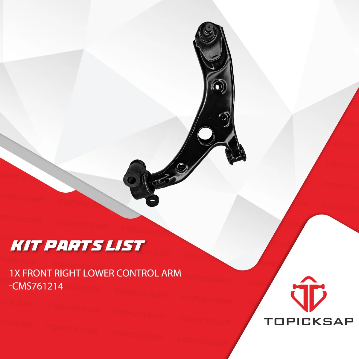 TOPICKSAP 1 قطعة ذراع التحكم الأمامي الأيمن السفلي GHP934300C GHP934300B لمازدا 6 2014 2015 2016 2017 2018 2019 2020