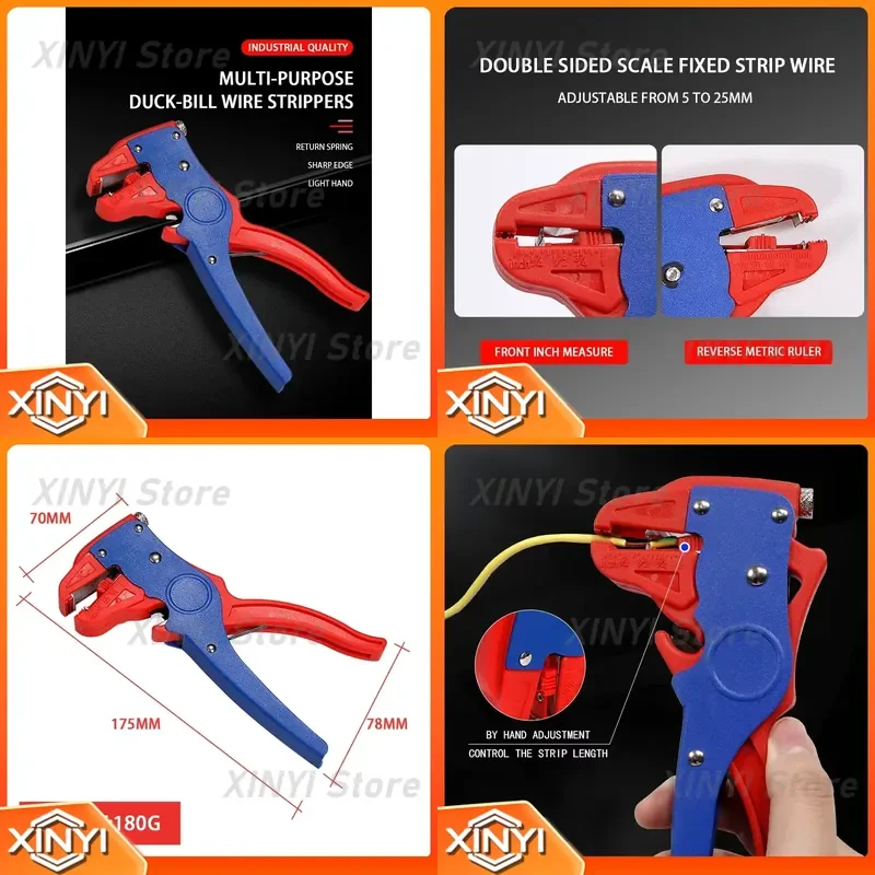 Crimping Pliers for Mini Multifunctional Automatic Wire Stripping Pliers Duckbill Elbow Bolt Cutters 10 Pieces Wholesale