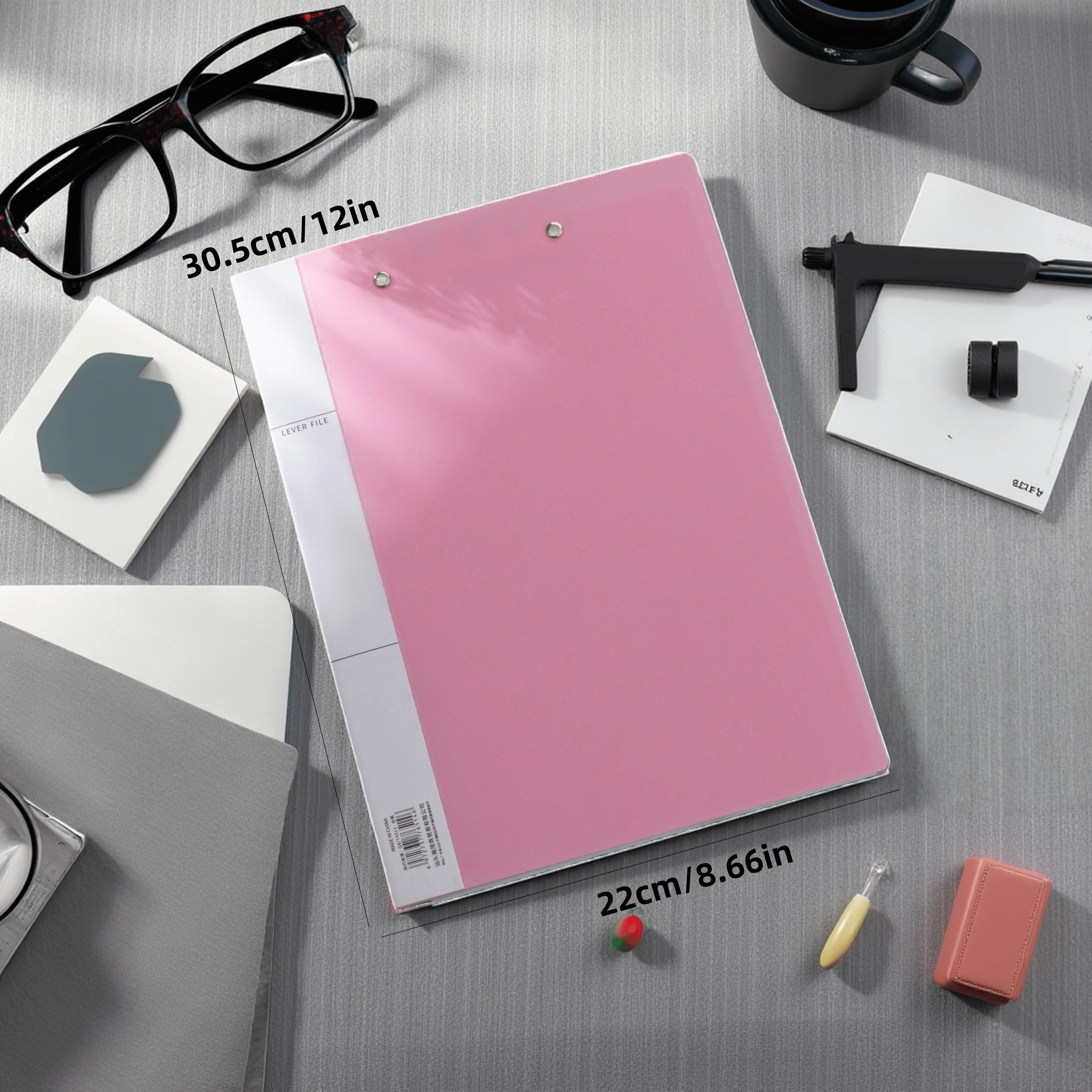 A4 Folder, Thickened and Strong, Double-Clip Document Folder, Clipboard, File Folder, Office Supplies, Material Folder