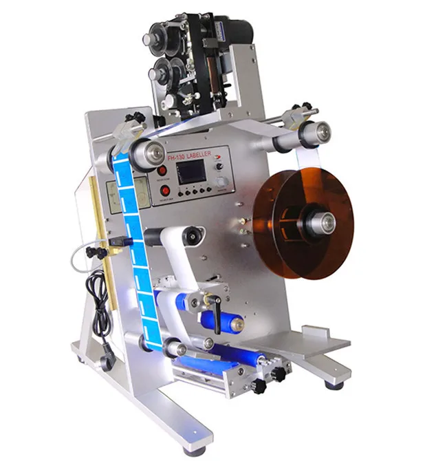 

New Arrived Vertical Round Bottle Labeling Machine for Plastic Bottles with Date Printer