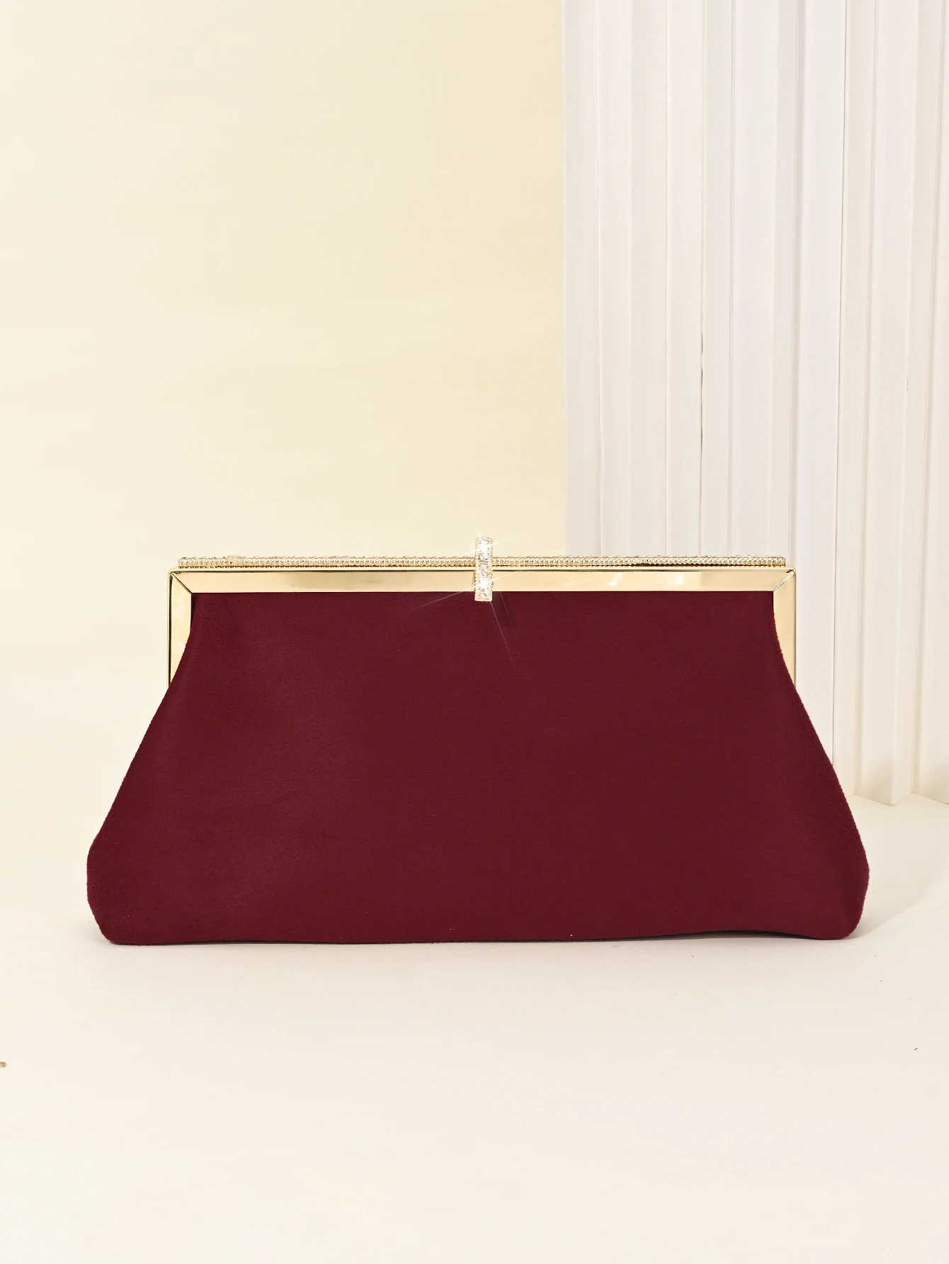 Retro-Samt-Abendtasche, funkelnde Strass-Clutch-Tasche, Fischhaken-Damentasche, Kleidertasche, passende Cheongsam-Tasche – Detail 12