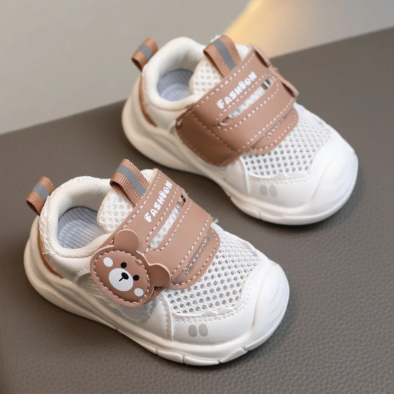 Spring and Autumn Breathable Mesh Shoes Soft Sole Anti slip Sports Summer Girl Baby Walking Boy Baby 0-2 Year Old 1 New New Prod