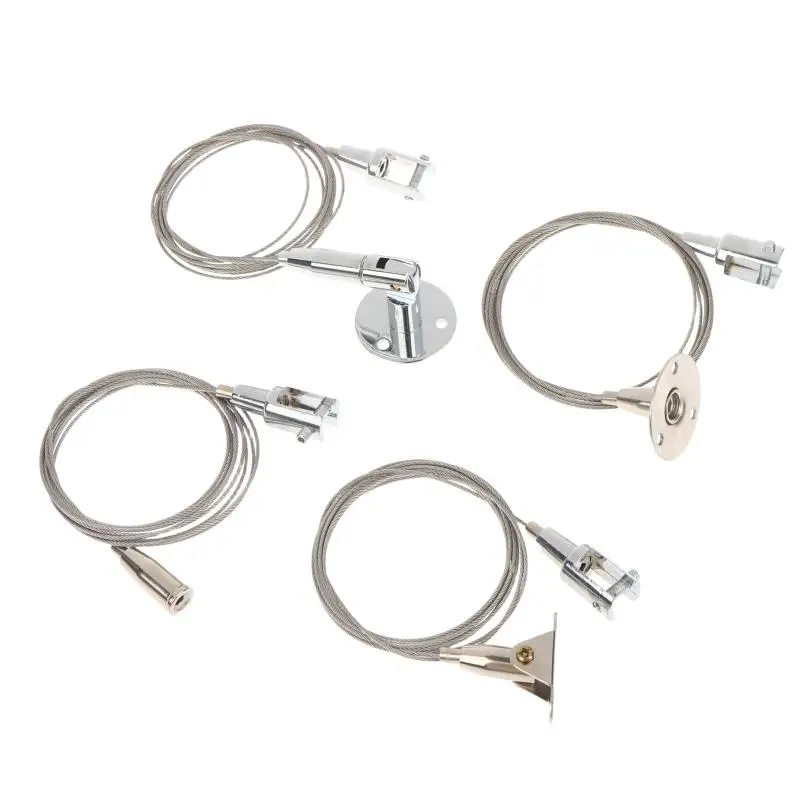 Stainless Steel Wire Rope Kit Break Resistant Heavy Duty for Hanging Advertising Board Acrylic Ceiling Retail Store Use
