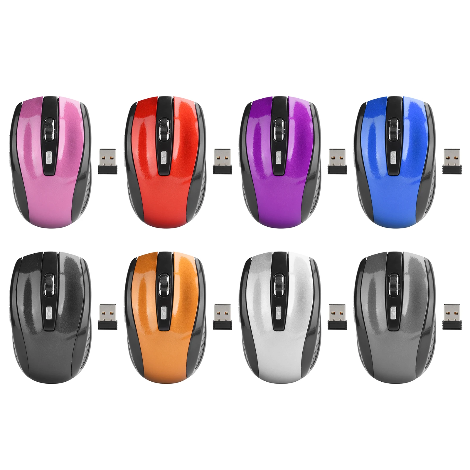 Mouse Sem Fio com DPI Ajustável, Mouse Óptico de 250Hz para Notebook, Acessórios Ópticos para Jogos