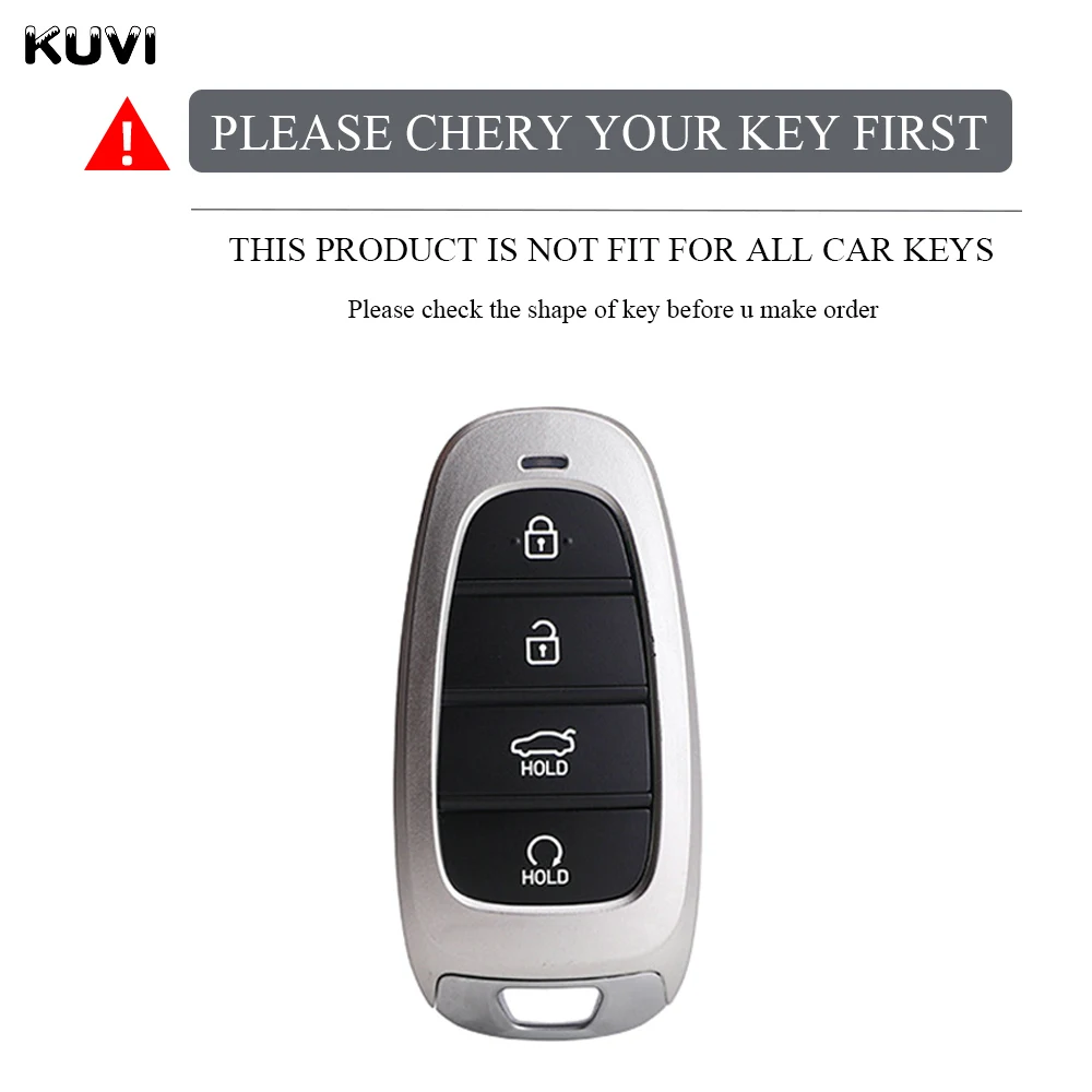 Fashion TPU Car Key Case Cover Shell Fob For Hyundai Tucson Solaris Sonata Hybrid NEXO NX4 Santafe dn8 4 Buttons 2020 2021 2022