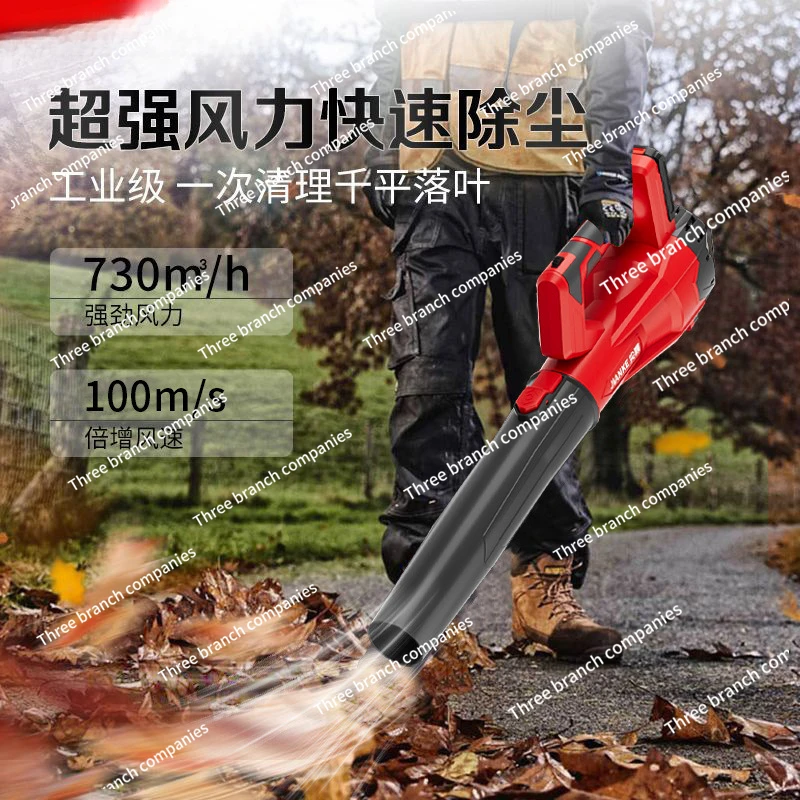 Rechargeable Hair Dryer 48V High-power Electric Leaf Blowing Dust Blower Wireless Lithium Battery Blowing Snow Wind