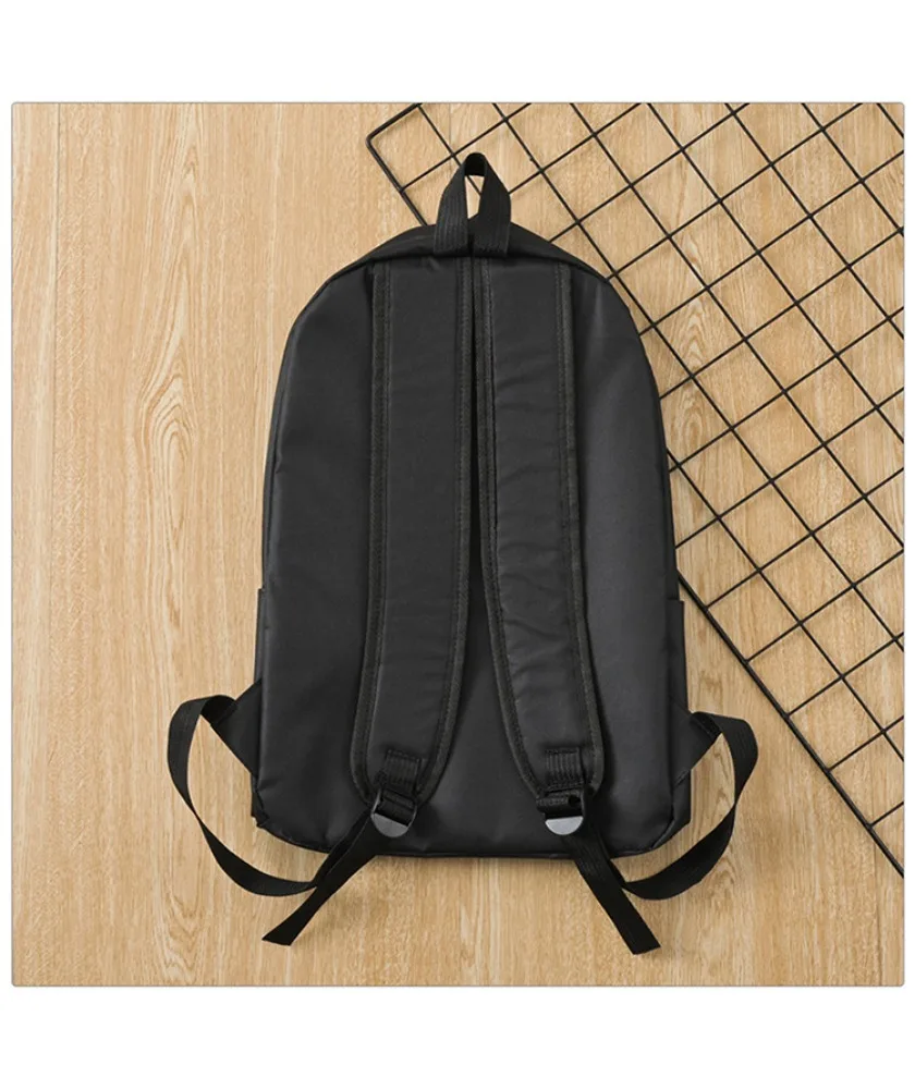 Large capacity schoolbag female Korean version junior high school college student campus fashion versatile backpack male trend b