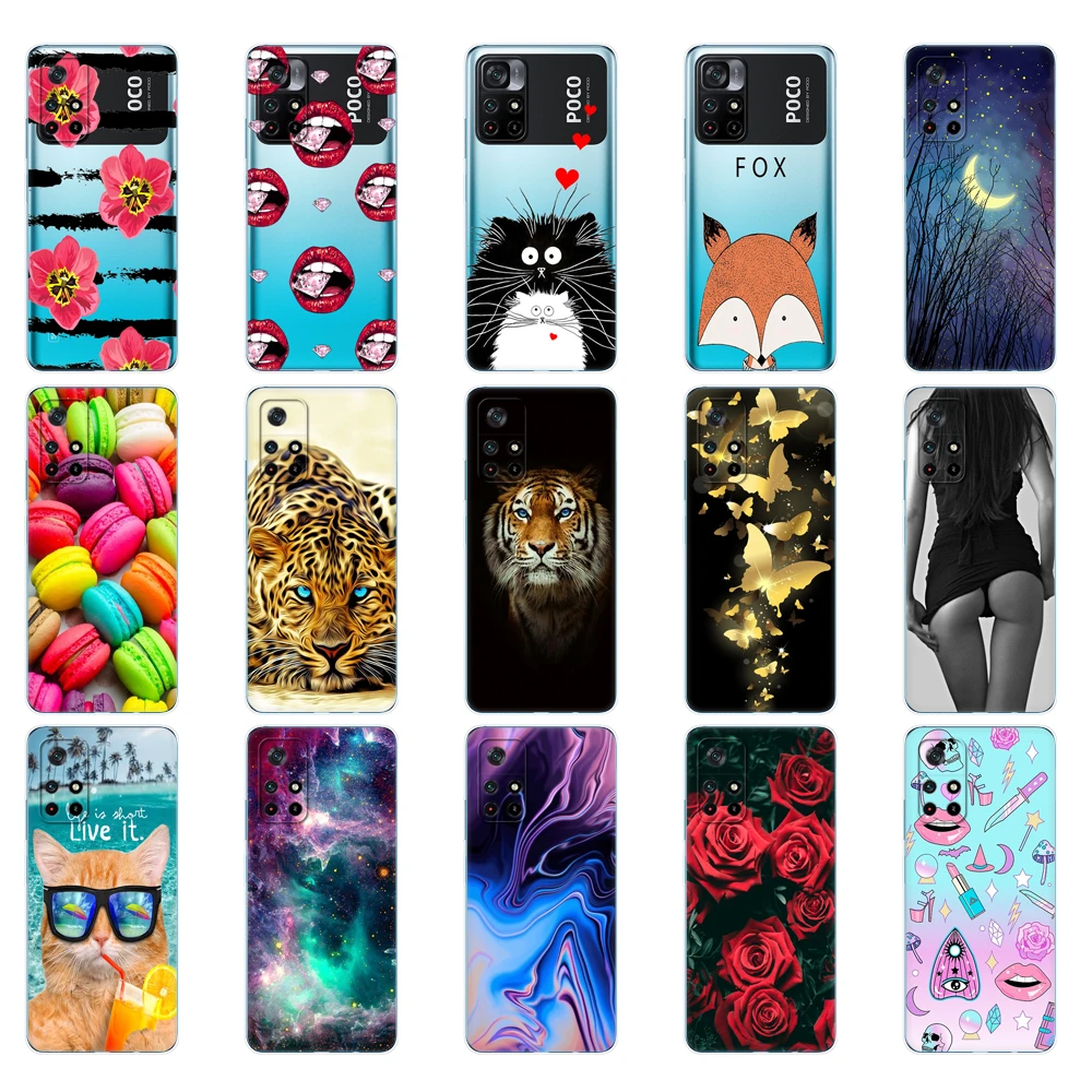 For POCO M4 Pro 5G Case Soft silicone TPU Back Cover For Xiaomi POCO X4 Pro 5G Phone Cases POCO M4Pro 4G 2021 6.6inch Shockproof