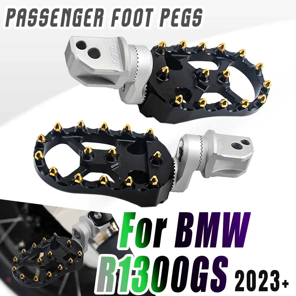 R1300GS Rear Footrests For R1300 GS Motorcycle 360 Degree Adjustable Footpegs R 1300 GS Passenger Footrests r1300gs Foot Braces