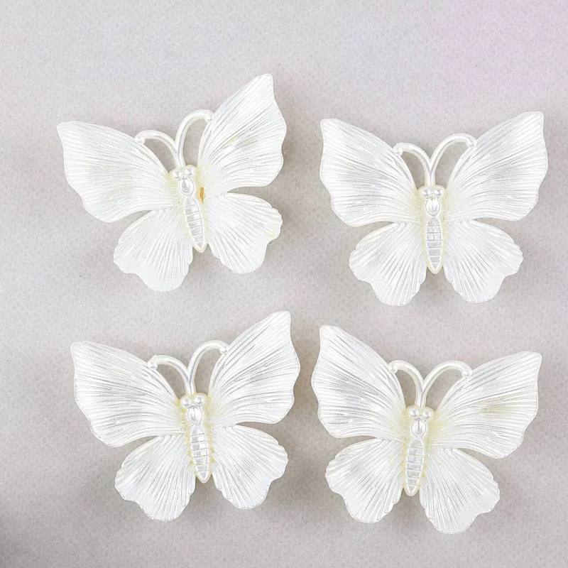 1Pcs New Baroque Simulated Faux Pearl Butterfly Creative DIY Pendant Hanging Decoration Accessories Wholesale Material