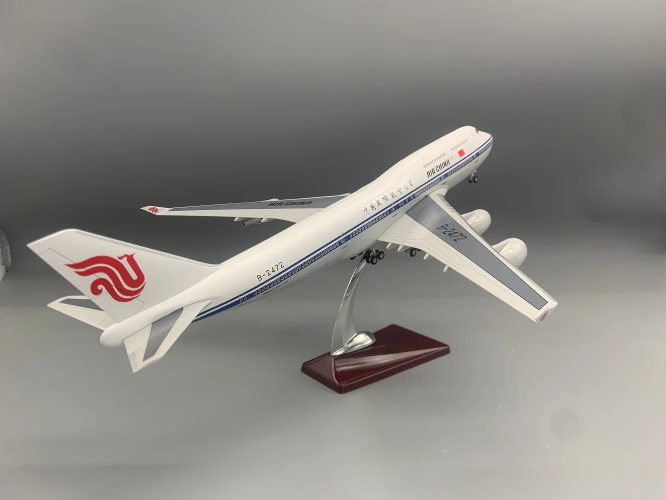47cm Airplane Model B747 Air China 1:150 Scale Aircraft Resin Diecast Model Opened Door With Landing Gear Static Decoration Gift